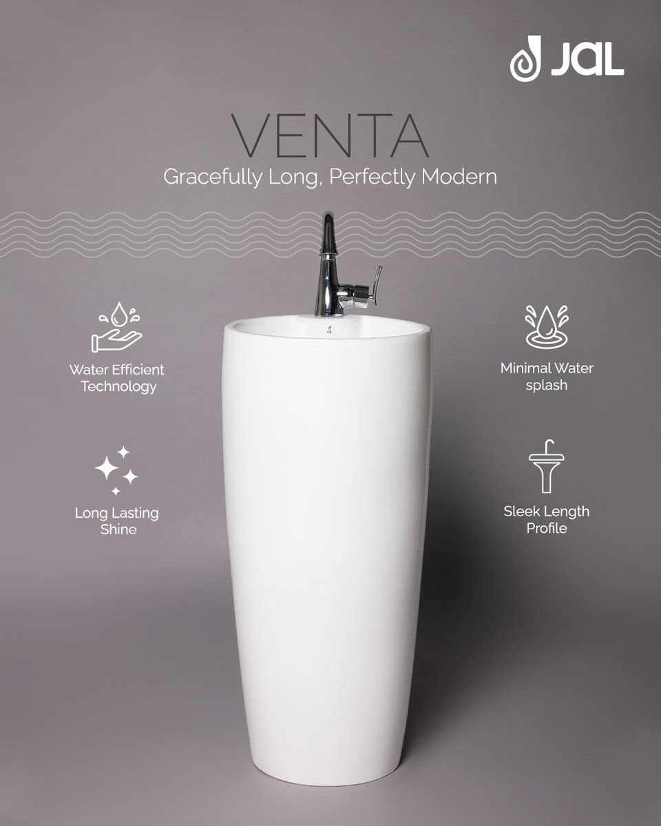 JalBathFittings's tweet image. Tired of boring, bulky basins? 

The VENTA combines jaw-dropping looks with genius functionality—giving your bathroom a luxe upgrade that’s as practical as it is pretty.

jaljoy.com/catalogue/

#WashBasinDesign #Bathware #MinimalistDesign #ElementsCollection
