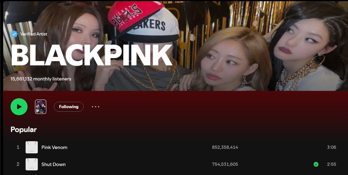 jisootattoes's tweet photo. Dear @Spotify &amp; @ygent_official,

@BLACKPINK’s official Spotify account appears to have been hacked. Unauthorized changes were made to the profile. Please look into this &amp; restore the account. Stronger platform security is urgently needed. https://t.co/iwHjPhPHtT
