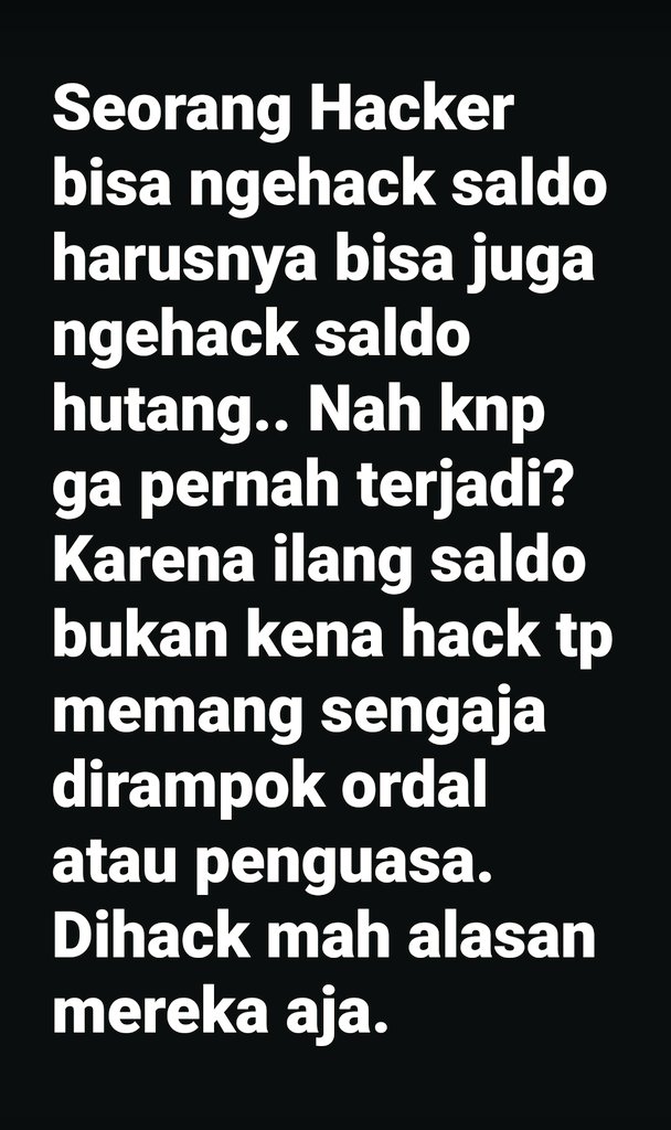 Coba cek ke teman2 yg suka pake DANA ...
Pernah ngalamin ilang saldo gak? 
Terus kalau komplain duit kembali gak? 
Nah ntar klo pakek Qris bakal terjadi lebih Dasyat lagi jika QRis bener jadi satu2nya alat pembayaran di konoha.