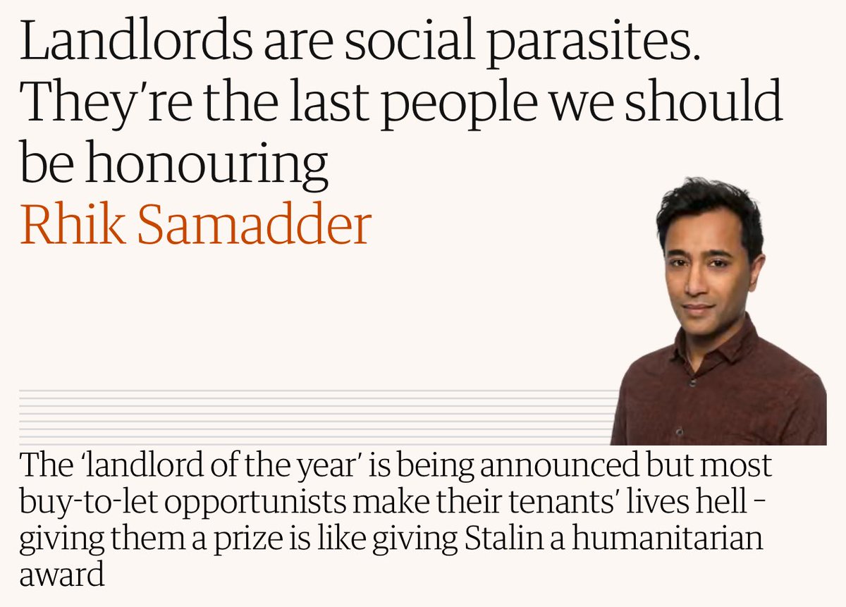“Landlords should not make money” - been seeing this more &amp; more

Ok, so I work damn hard &amp; get into debt to buy a house for £100,000s

I spend more money turning the run down property around

I pay for the renovation, maintenance &amp; management

I pay all the taxes including
