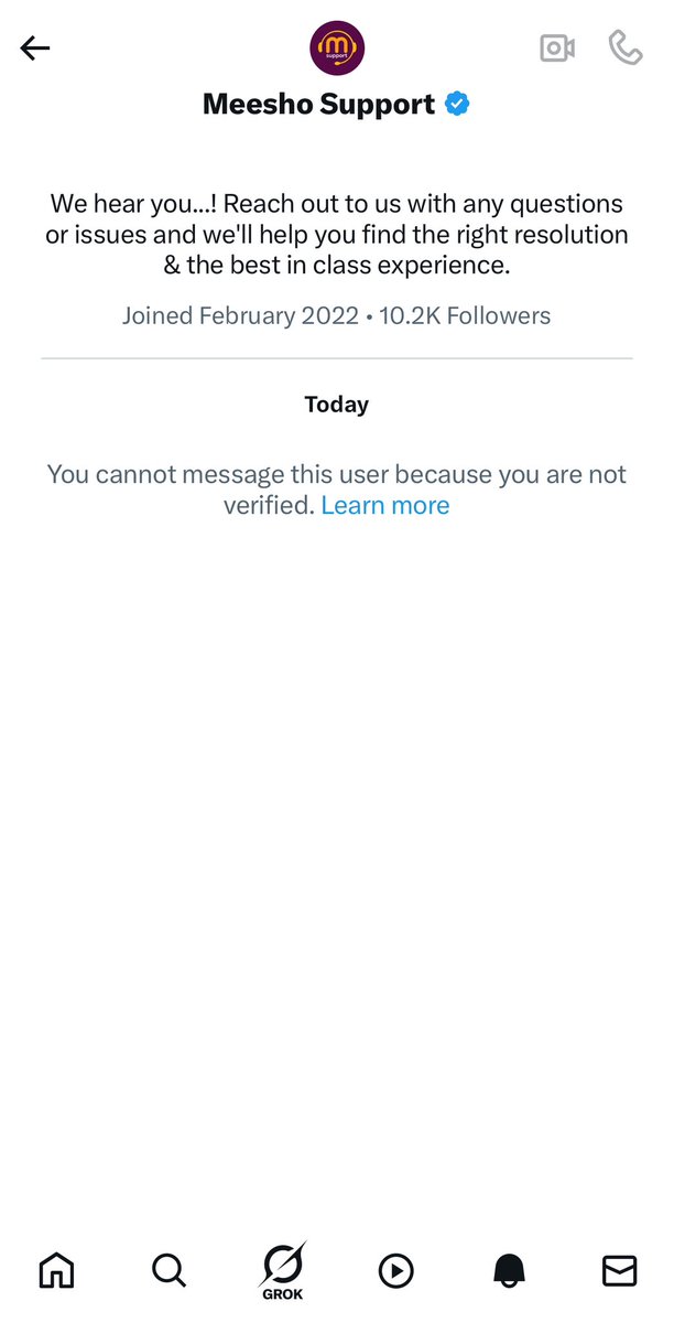peterms7's tweet photo. @meesho_support Unable to DM you as you are a verified user. https://t.co/hCWq30gFlL