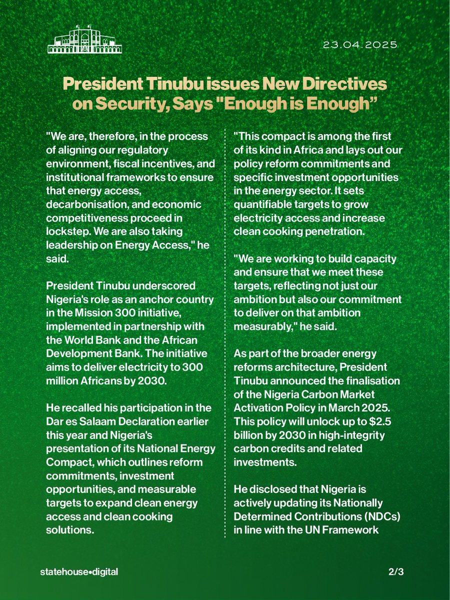 Presidency Nigeria tweet media