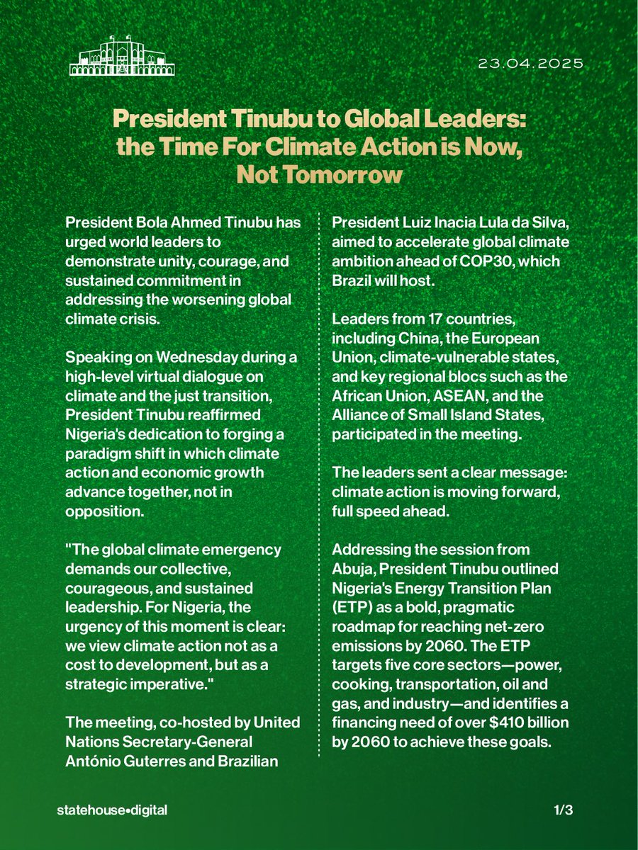 Presidency Nigeria tweet media