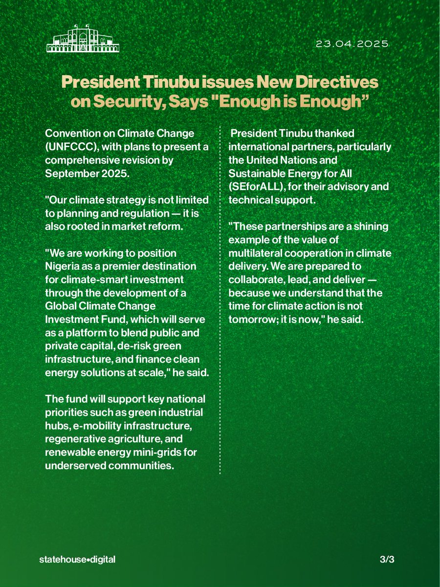 Presidency Nigeria tweet media