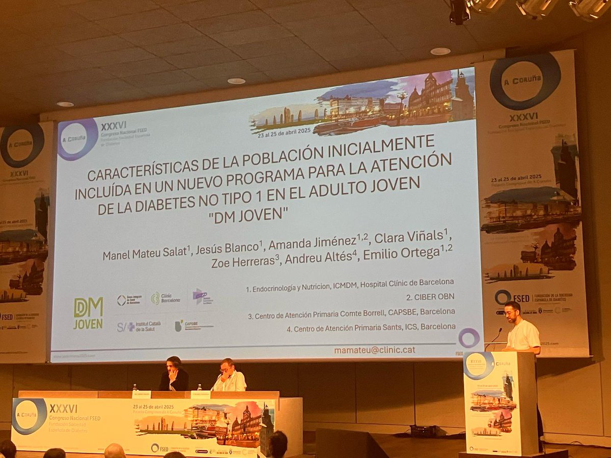 Manel Mateu Salat (@mmateusalat) on Twitter photo Hoy hemos presentado en sociedad nuestro programa DM JOVEN. Un programa necesario para esta población con diabetes: tienen peor control glucémico y metabólico con mayor tiempo de exposición que supone hasta 15 años de pérdida de esperanza de vida. <a href="/SEDiabetes/">SED Diabetes</a> Hoy hemos presentado en sociedad nuestro programa DM JOVEN. Un programa necesario para esta población con diabetes: tienen peor control glucémico y metabólico con mayor tiempo de exposición que supone hasta 15 años de pérdida de esperanza de vida. <a href="/SEDiabetes/">SED Diabetes</a>