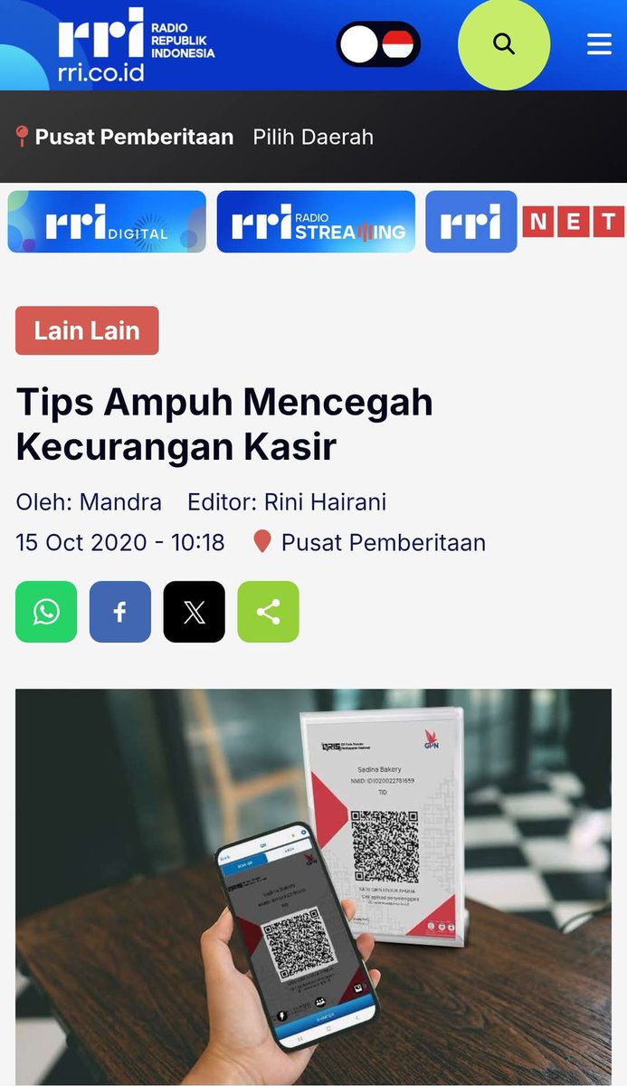 QRIS digunakan utk mencegah karyawan Korupsi tp Memudahkan tukang pajek ngerampok uang kita.
Dikorupsi kasir msh mdh dicegah, tp kalau tukang pajek udah ngerasain enaknya ngerampok kita, udh deh tgl kolor doank sisa harta lu.