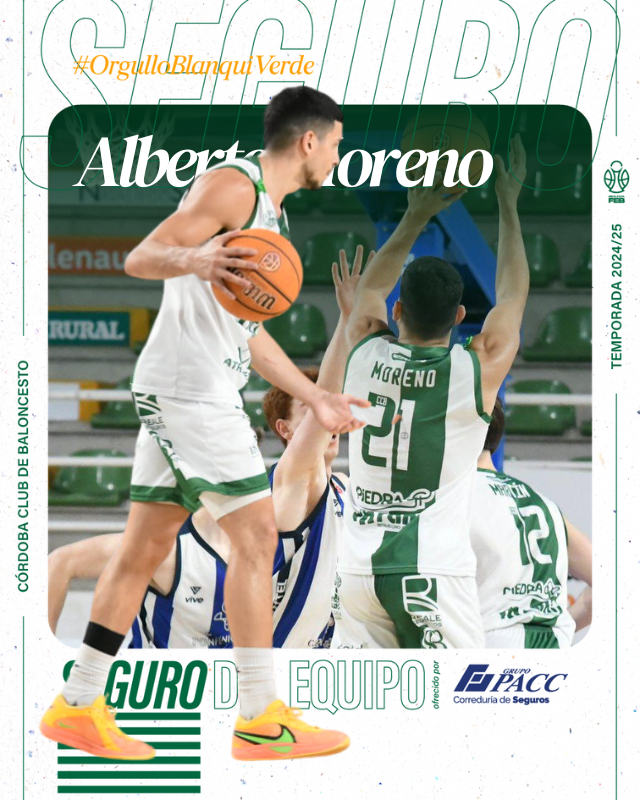 🏀 ¡Albertito lo volvió a hacer! Energía canaria y alegría para repartir en pista y fuera... sus números en la jornada 26: 18 pts, 7 rebotes, 3 asistencias en 29'. “Seguro del equipo” 🔒 ¡Te queremos muyayo! 💥 #GanamosJuntos <a href="/GPaccSeguros/">GRUPO PACC Correduría de Seguros</a>  #CotoCórdobaCB