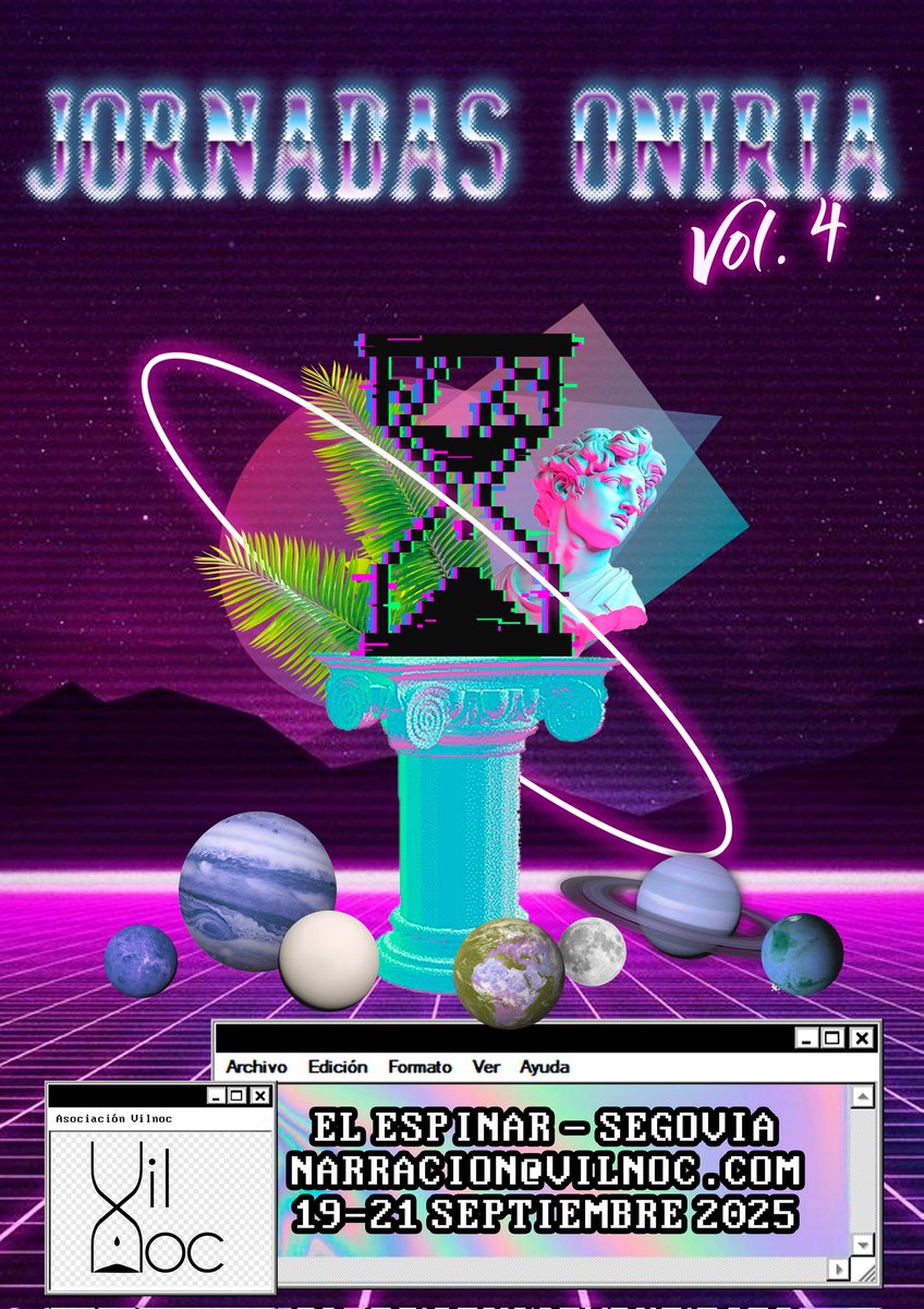 Ante vuesas mercedes, el form de solicitud de plaza paras las JORNADAS ONIRIA 4.

forms.gle/MzMdVJmGbQyt7f…

A mediados de la semana próxima recibiréis un mail con la resolución de plaza. 

Muchas gracias por vuestra ilusión, un año más, en este proyecto y mucha suerte.

#Rolenvivo