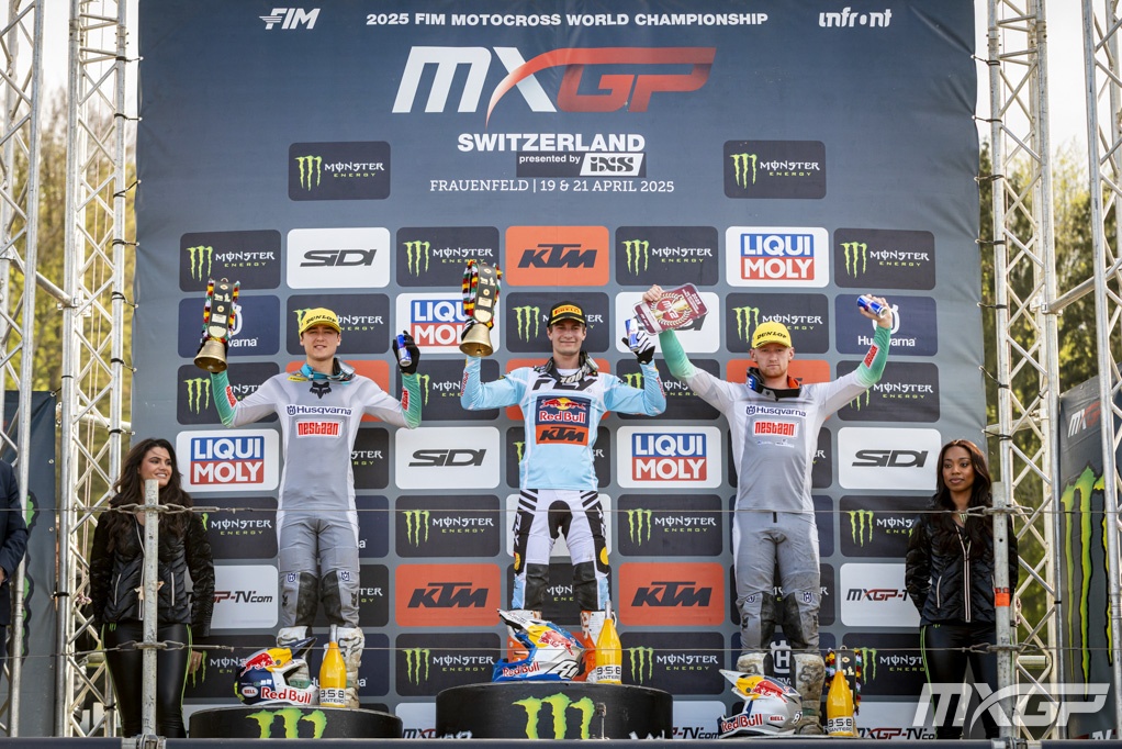 MX2 Podiums 2025 after R6: 
5x De Wolf
3x Adamo-Langenfelder
2x Benistant-Everts
1x S.Coenen-Zanchi-McLellan  #MXGPStatistics #Beup2date #PoweredbyKEMCO #KEMCOMotorsportArchives #Motorsport #Motocross #MXGP #MXGPSwitzerland 📷 #InfrontMotoRacing
