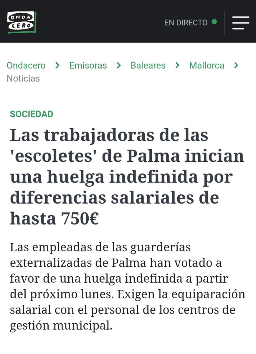 El Ayuntamiento ofrecía a las educadoras una subida⬆️ de 47 euros en el Convenio, pero claro ellas la han rechazado porque necesitan una de 750 euros para vivir como sus compañeras d plantilla. La diferencia es abismal. Pero para eso se inventó la subcontratación, para

HILO 🧵👇🏽