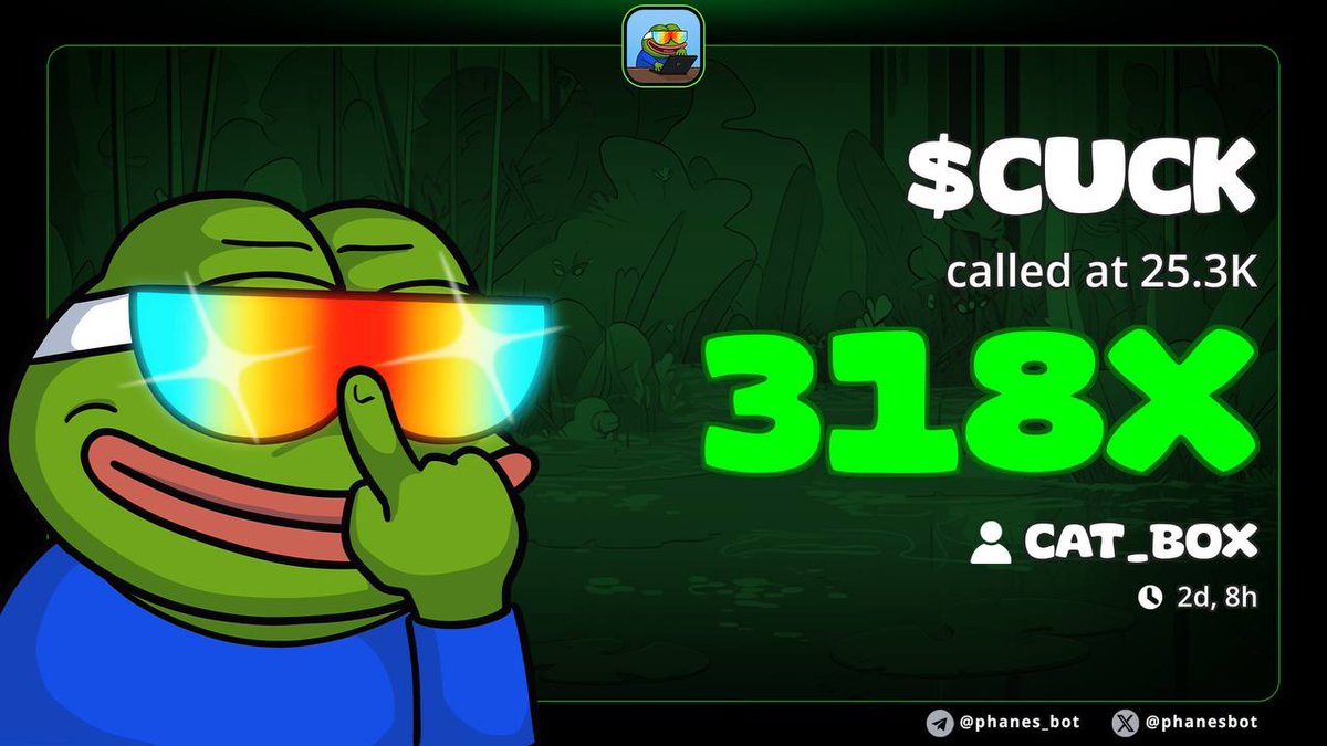 Not just me, but lot's of Chads cooking in the Chadspace, check bio to join! 

$CUCK
J5DzAP6j17bXBXykvkQVM5ntfyWAdL88okBQvDH9pump