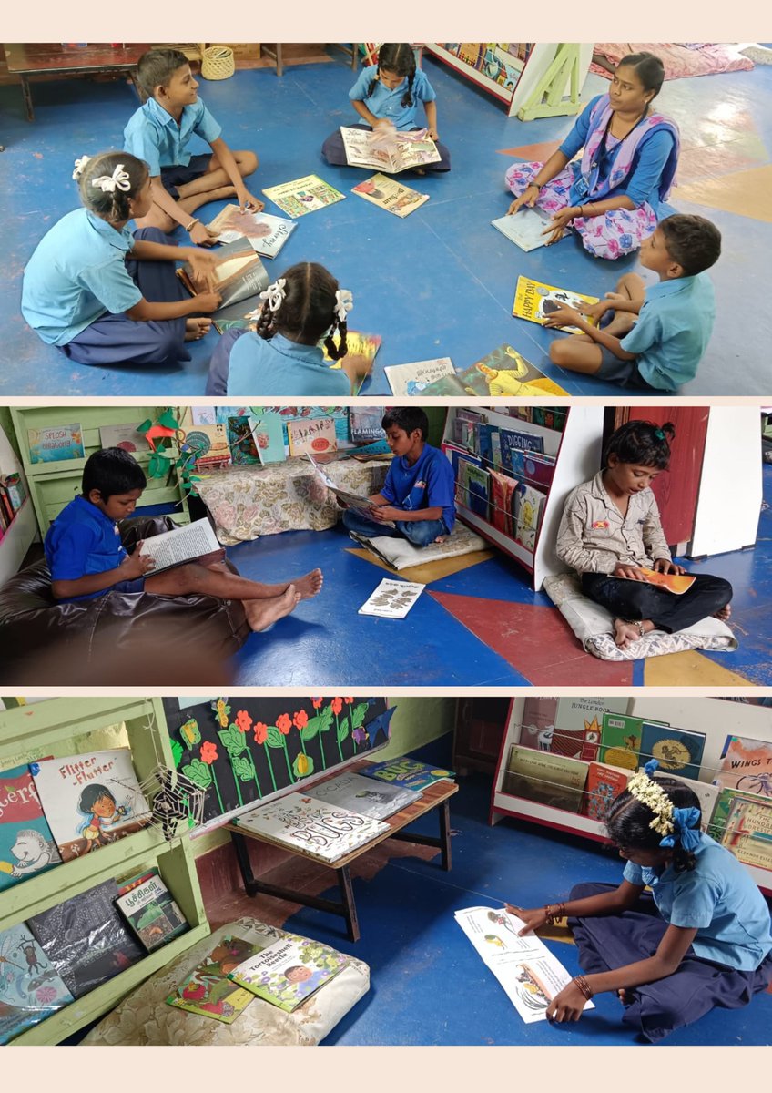 Happy World Book Day! -23/04/2025-
“Books are a uniquely portable magic.” – Stephen King
On the occasion of World Book Day, here’s a small glimpse into the libraries at our Vanavil Trust School and After School Centres!
The Vanavil Library holds over 3,000 books.