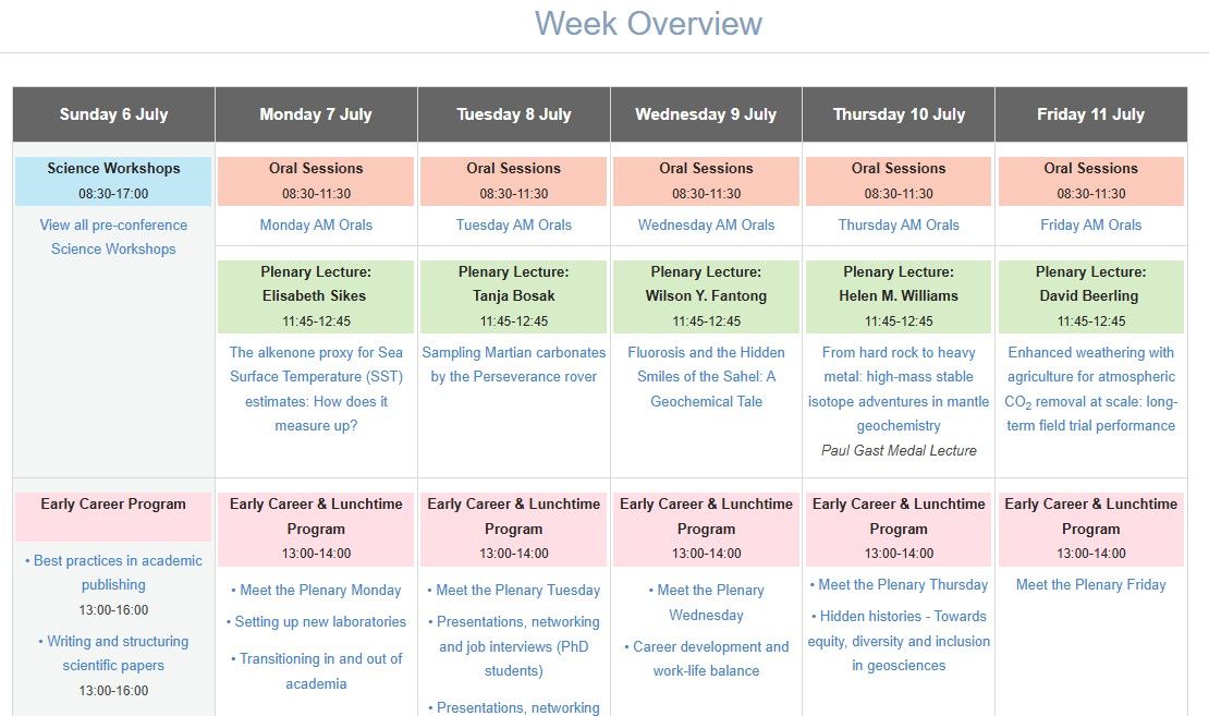 📣 The #Goldschmidt2025 conference program is now available!  The schedule of sessions is now online. 
To plan your week, browse the program by theme: buff.ly/1zvFrpU 
or per day: buff.ly/8RQwc8M 
Remember the presenter &amp; early registration deadline is 21 May.