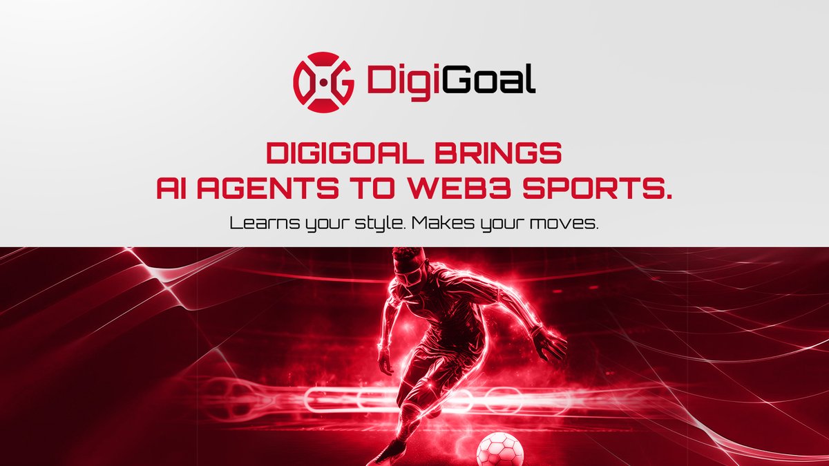 DigiGoal brings AI Agents to Web3 Sports! ⚽️

🤖 It learns your playstyle.
🔥 It makes your winning moves.

Game smarter. Play faster. Own the future.

#GameFi #AI #DigiGoal