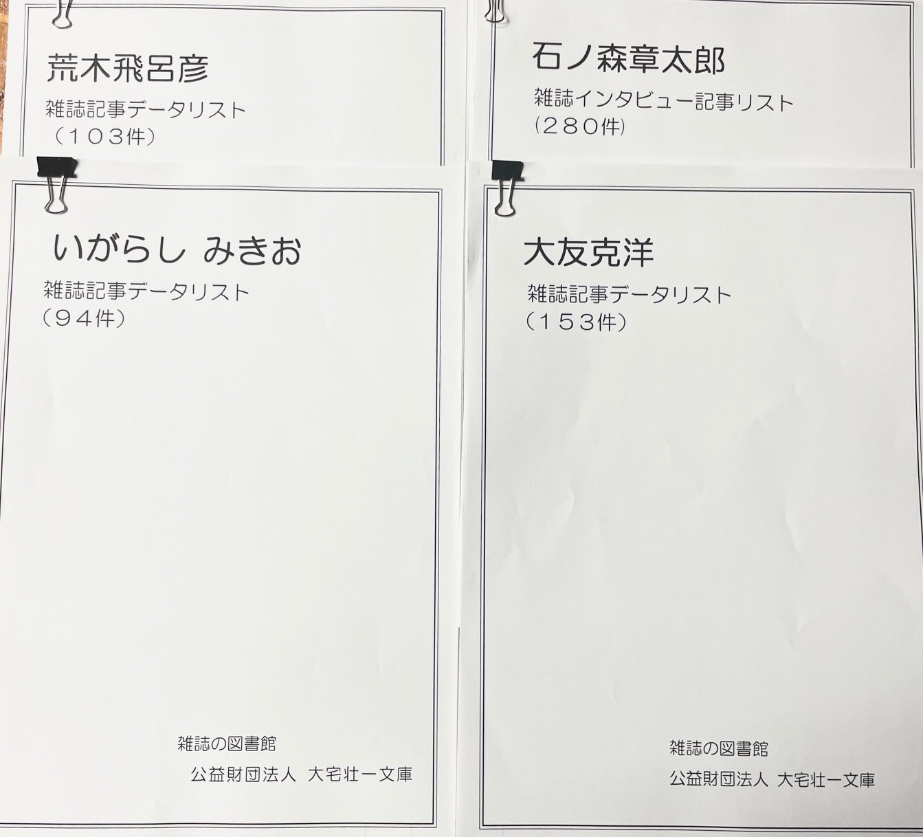 大宅壮一文庫雑誌記事索引総目録 1988－1995 人名編