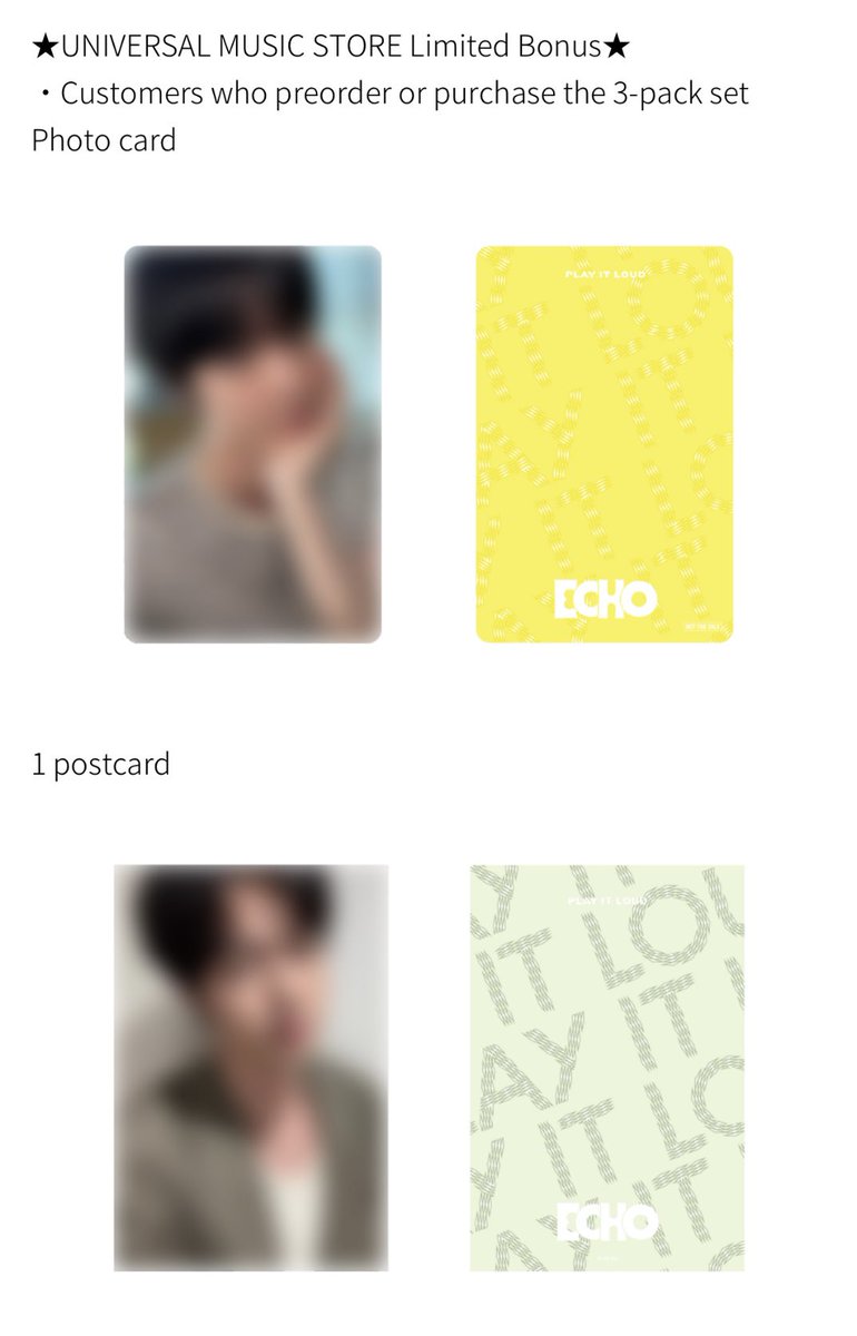 JIN - ECHO Universal Music Store UMS 🇯🇵 POBs Previews