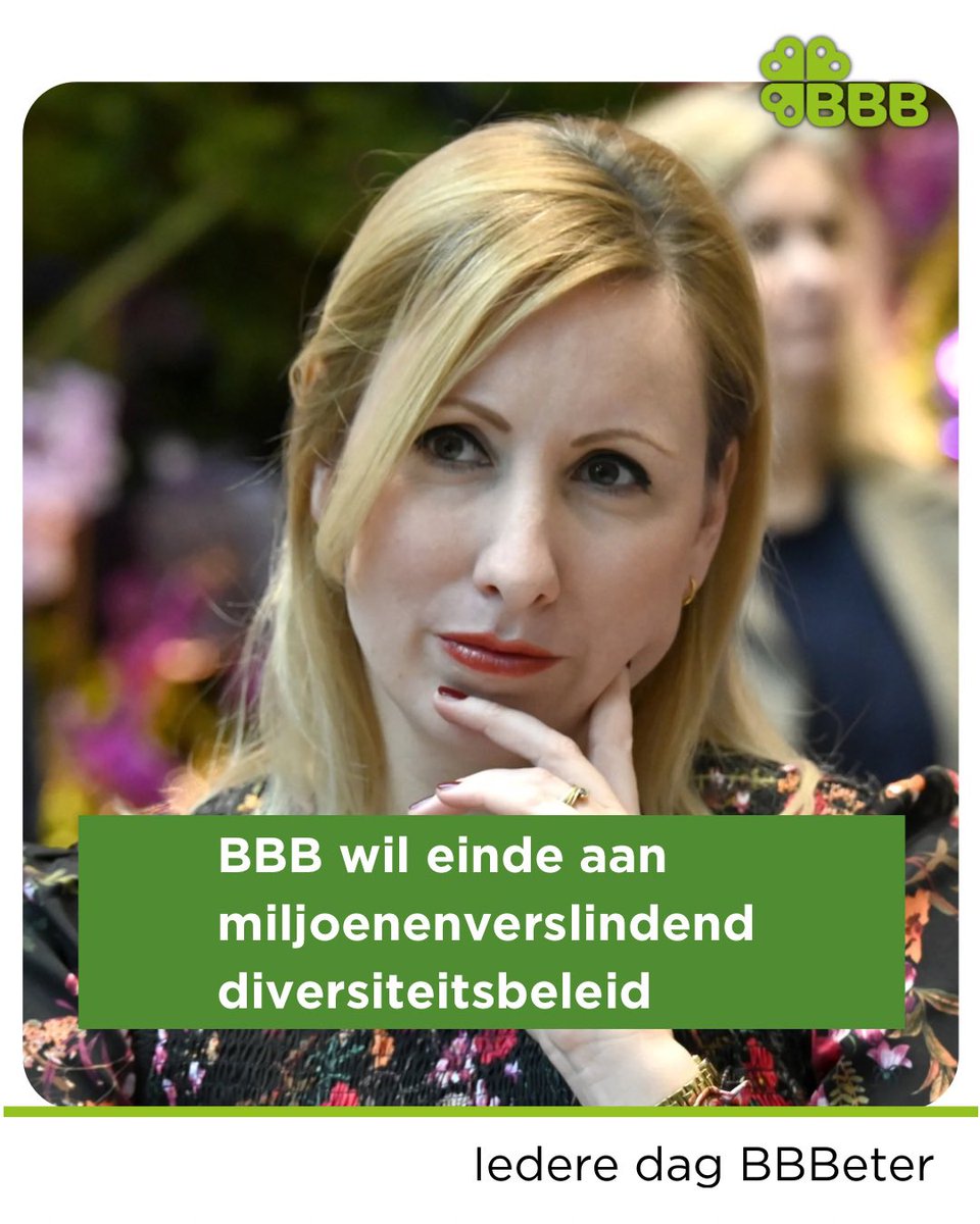 “We willen een overheid die mensen beoordeelt op wat ze kunnen – niet op wie ze zijn,” zegt <a href="/MariekeWijen/">Marieke Wijen-Nass</a>. BBB wil een einde aan het miljoenenverslindende inclusie- en diversiteitsbeleid van de overheid van trainingen en quota. Daartoe doet Wijen-Nass vandaag twee voorstellen.👇🏼