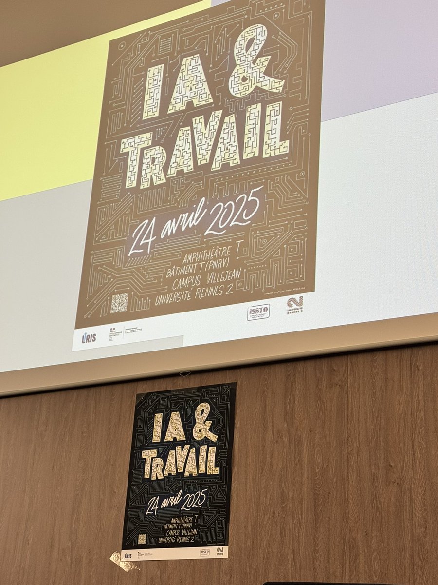 L’IA a déjà des impacts concrets sur le travail, sur tous les métiers. L’ISSTO de <a href="/UnivRennes_2/">Université Rennes 2</a> organise une journée pour se former et échanger sur les enjeux qui sont les nôtres pour les mois et années à venir. 
<a href="/fdSudPTT/">Fédération Sud PTT</a> <a href="/UnionSolidaires/">Union syndicale Solidaires</a>