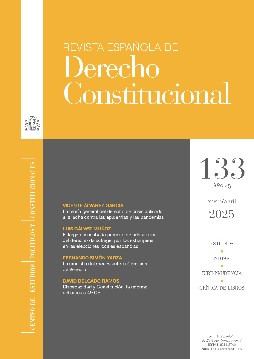 Centro de Estudios Políticos y Constitucionales (@cepcgob) on Twitter photo Disponible un nuevo número (133) de la #RevistaEspañoladeDerechoConstitucional <a href="/redc_cepc/">Revista Española de Derecho Constitucional</a>
Con, entre otros, trabajos de <a href="/DelgadoramosD/">David Delgado</a> <a href="/AnaTMGB/">Ana Torrecillas</a> y <a href="/CerbanRama/">FELIPE RAMA CERBÁN</a>...
cepc.gob.es/publicaciones/…
Acceso gratuito en pdf, html y xml Disponible un nuevo número (133) de la #RevistaEspañoladeDerechoConstitucional <a href="/redc_cepc/">Revista Española de Derecho Constitucional</a>
Con, entre otros, trabajos de <a href="/DelgadoramosD/">David Delgado</a> <a href="/AnaTMGB/">Ana Torrecillas</a> y <a href="/CerbanRama/">FELIPE RAMA CERBÁN</a>...
cepc.gob.es/publicaciones/…
Acceso gratuito en pdf, html y xml