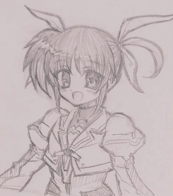 アイデアが思い浮かばなかったからなのはさん描いてた 