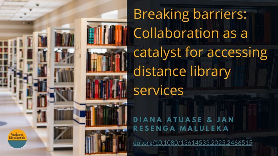 How can collaboration between services help distance learning students? Find out in this article: doi.org/10.1080/136145… #AcademicLibraries