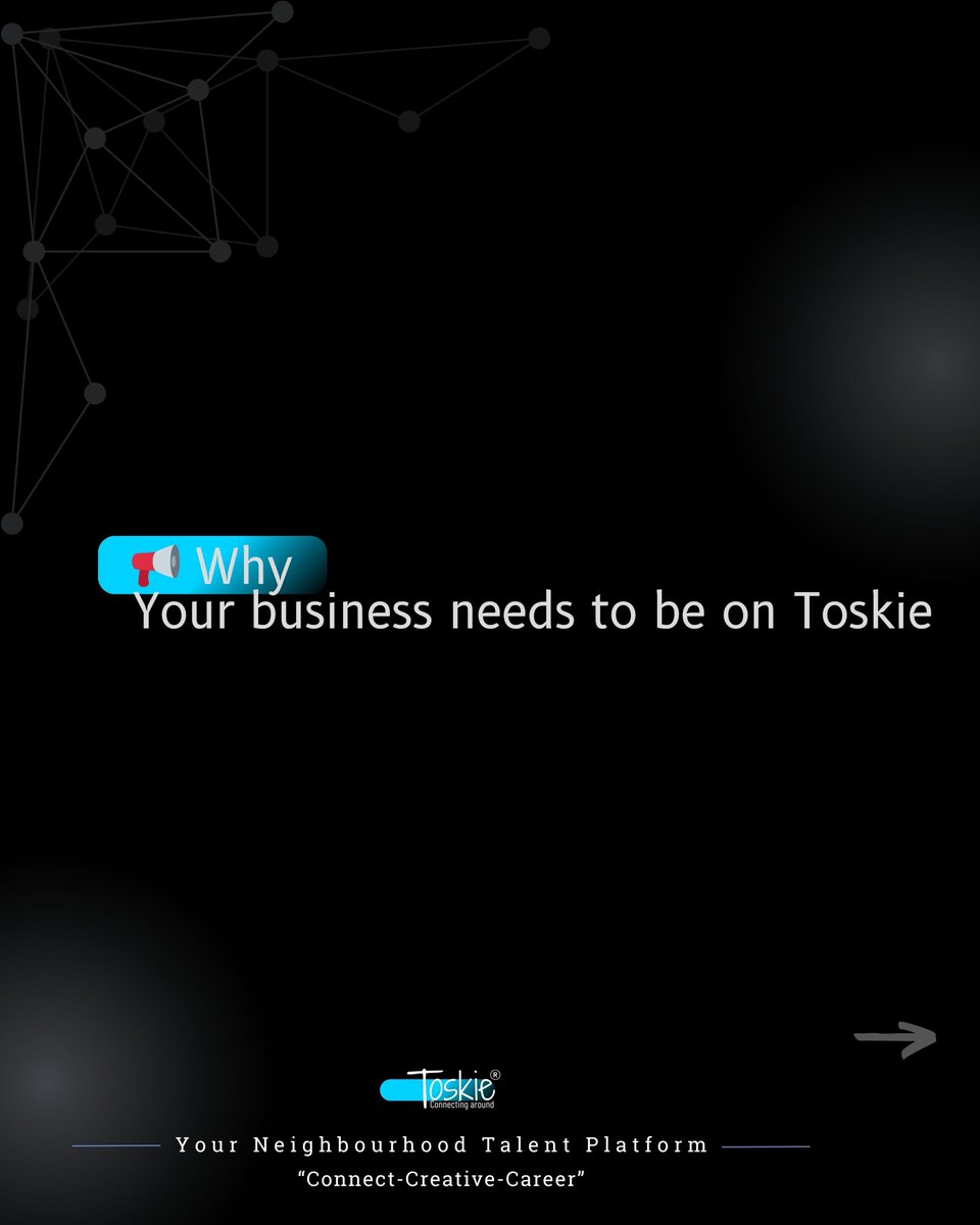 Toskieofficial's tweet photo. Your next customer is already searching โ are you on Toskie?
#Toskie #ToskieForBusiness #GrowWithToskie #ServiceProfessionals #OnlineVisibility #BuildTrust #ToskieTips #LocalBusinesses #BusinessGrowth https://t.co/WKsL6VtyDD