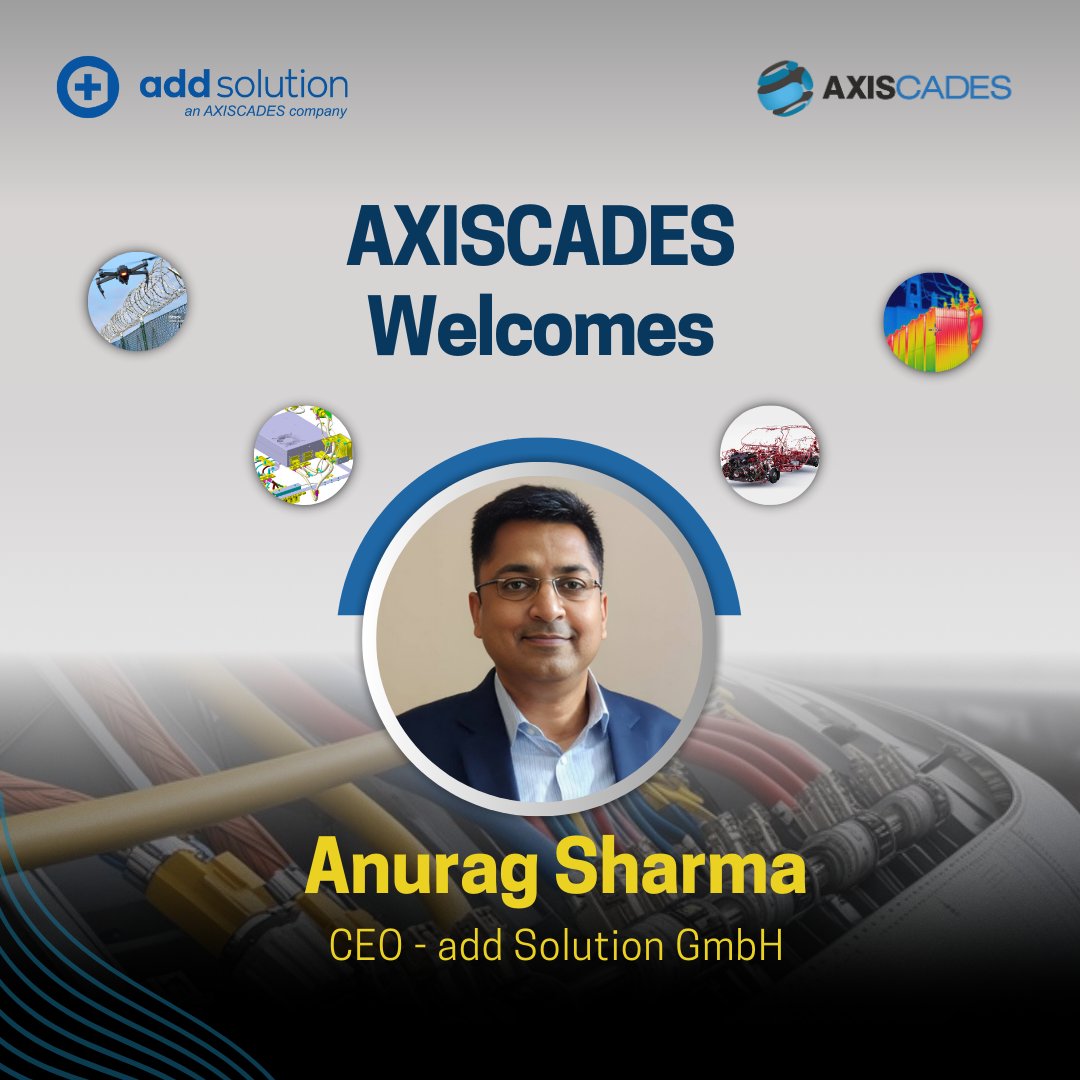 We are excited to announce the appointment of Mr. Anurag Sharma as the Chief Executive Officer of add solution GmbH.

He brings a unique combination of technical expertise and strategic vision to our Germany subsidiary specializing in Wiring harness, testing for aerospace,