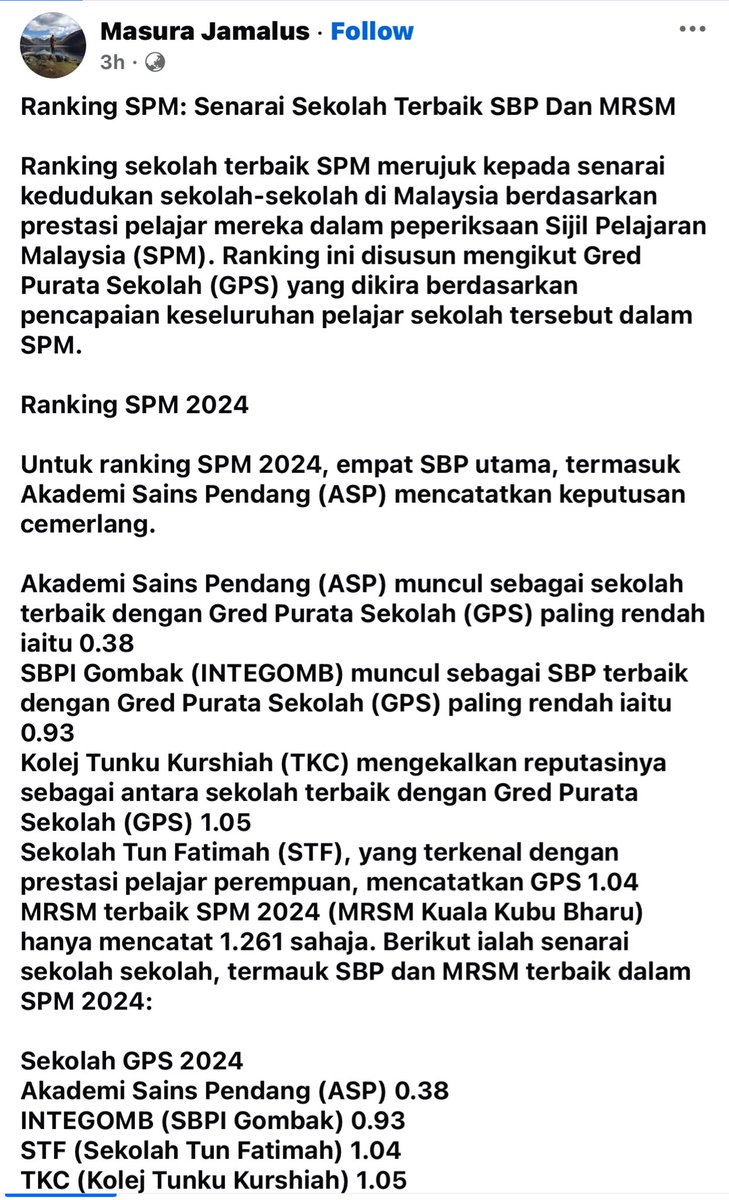 Rapunzeldadaa's tweet photo. Wow tahniah Akademi Sains Pendang! 
Budak2 genius, 11 calon umur 15 dan 16 tahun ambil SPM👍🏻 https://t.co/77cfnci8Ii