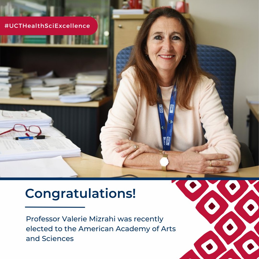 UCT Health Sciences (@ucthealthsci) on Twitter photo Congratulations to Emerita Prof Valerie Mizrahi who was elected to the <a href="/americanacad/">American Academy of Arts & Sciences</a>, announced last night!
amacad.org/new-members-20…
<a href="/UCTIDM/">UCT IDM</a> <a href="/UCT_news/">UCT</a> <a href="/UCT_Research/">UCT Research</a> Congratulations to Emerita Prof Valerie Mizrahi who was elected to the <a href="/americanacad/">American Academy of Arts & Sciences</a>, announced last night!
amacad.org/new-members-20…
<a href="/UCTIDM/">UCT IDM</a> <a href="/UCT_news/">UCT</a> <a href="/UCT_Research/">UCT Research</a>