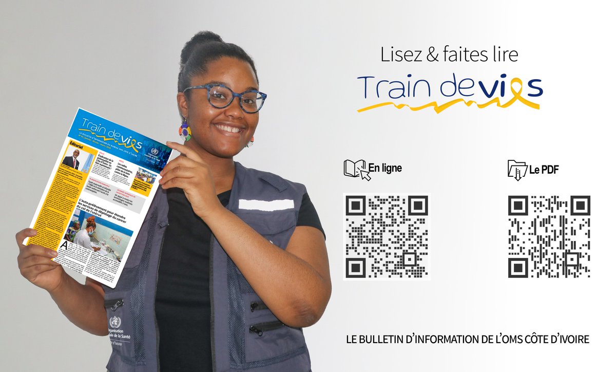 Le bulletin Train de Vies n° 01 / janvier-février-mars 2025 de l'<a href="/OmsCotedivoire/">OMS Côte d'Ivoire</a> est disponible.

Lire en ligne 👉🏾 bit.ly/4ix7Lc3
Télécharger le PDF👉🏾bit.ly/4lJyYej

#TrainDeVies