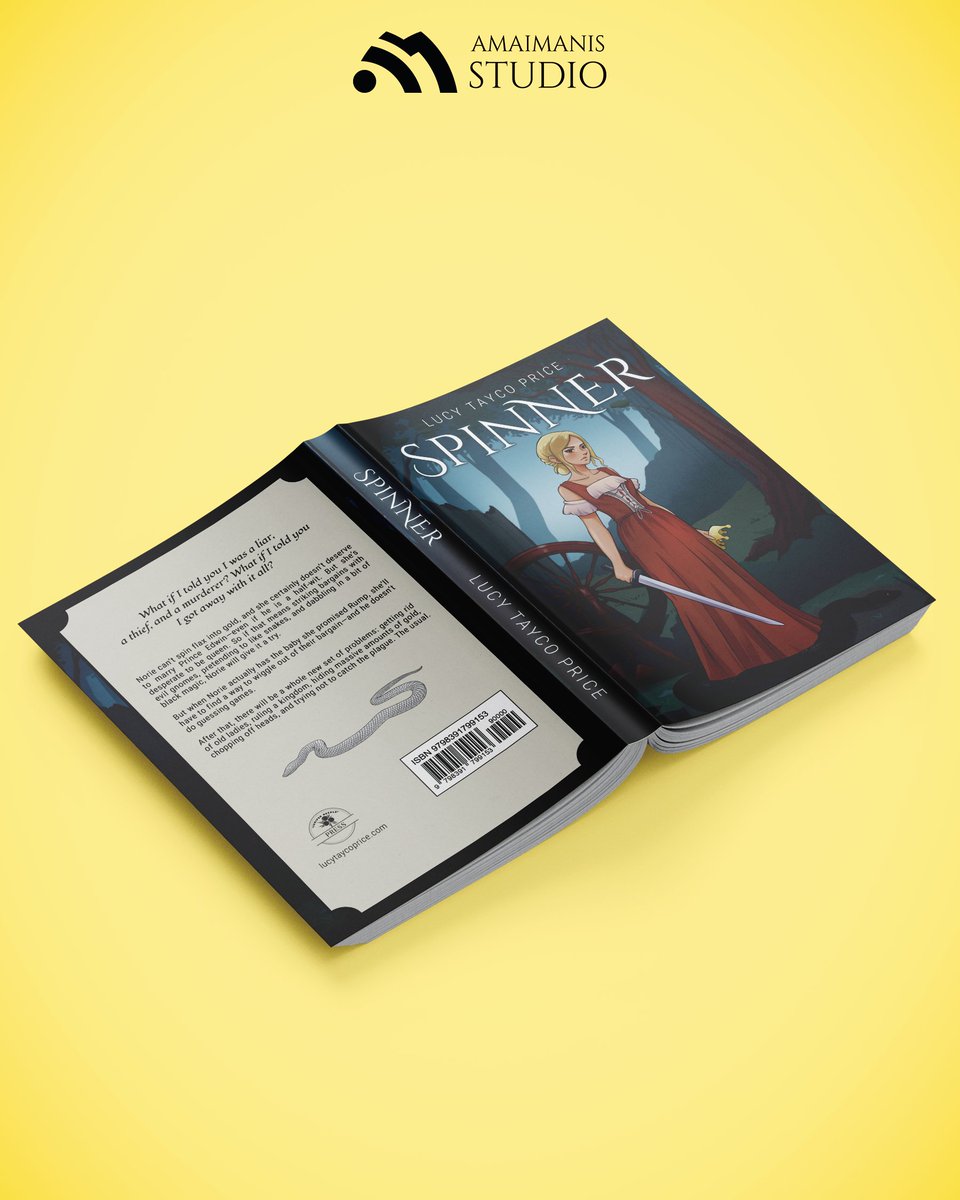 amaimanis_'s tweet photo. Cover design spotlight: Spinner by Lucy Tayco Price.
This illustration is part of my portfolio as a book cover designer.
If you're looking for an eye-catching and illustrative cover, I'm open for commissions!

#bookcover #illustrated #bookcoverdesign #coverdesign https://t.co/YG0BexJ1Za