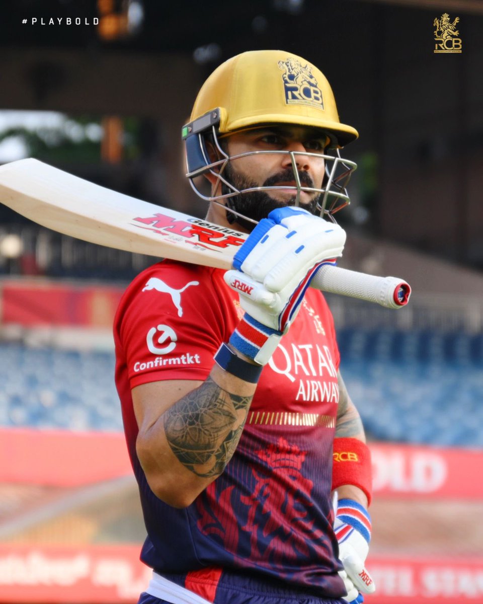 RCBTweets's tweet photo. The plan is simple: 
"𝙾𝚗𝚎 𝚐𝚊𝚖𝚎 𝚊𝚝 𝚊 𝚝𝚒𝚖𝚎!" 💪

#PlayBold #ನಮ್ಮRCB #IPL2025 https://t.co/RhINIE2xGv