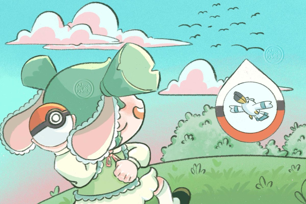 khanhnguyen0206's tweet image. When life gives you Pokemon, throw Pokeball
#pokemon #pokeball #illustration #イラスト #ゆるいイラスト #かわいいイラスト