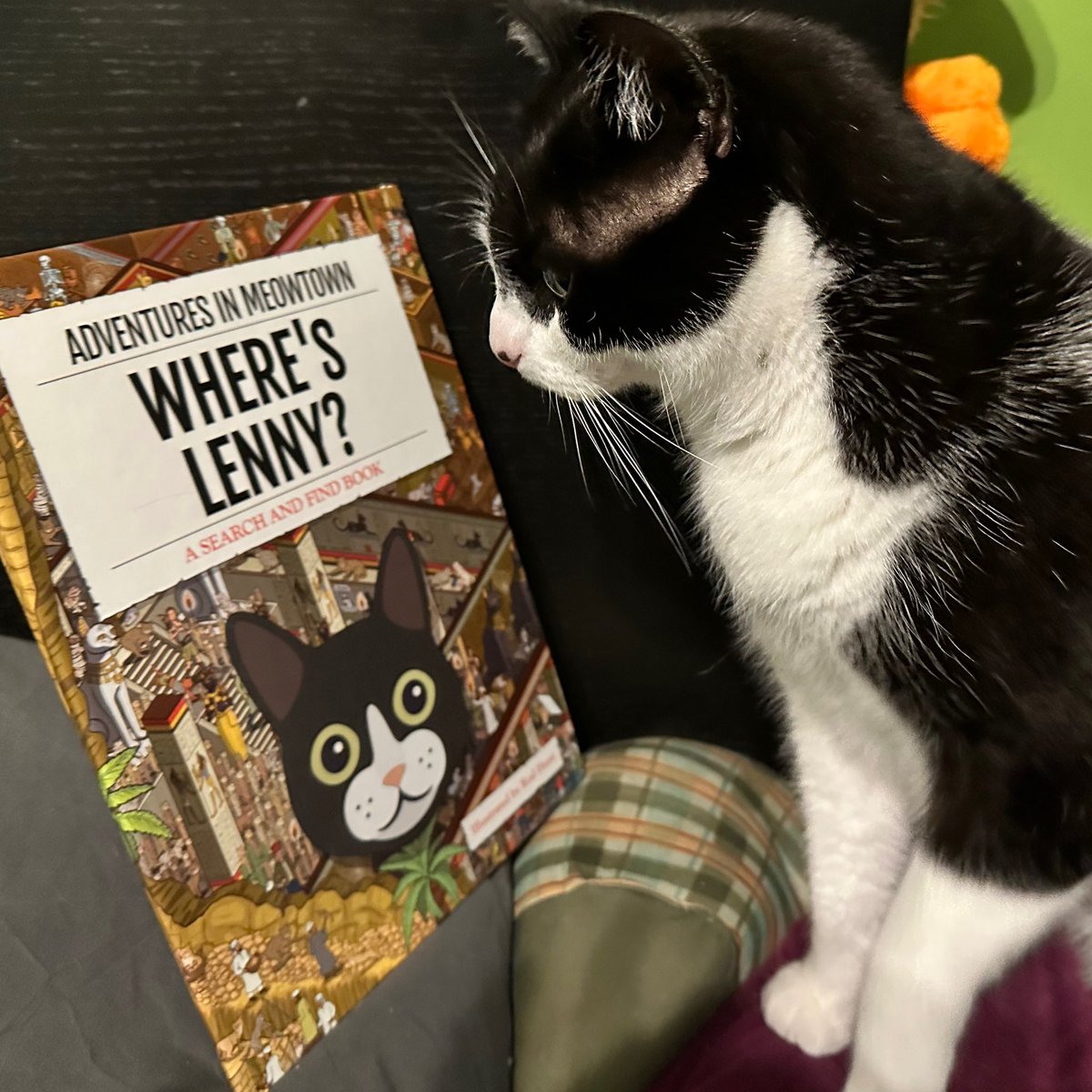 For <a href="/WorldBookNight/">World Book Night UK</a> #ReadingHour (23rd of April 2025, 7-8pm)

Lenny decided to get involved and read a book about his adventures, seeing if he could find himself.

#LennyLegoCat #LegoLennyCat #WorldBookDay #WorldBookNight #BookCat #Yappy_com