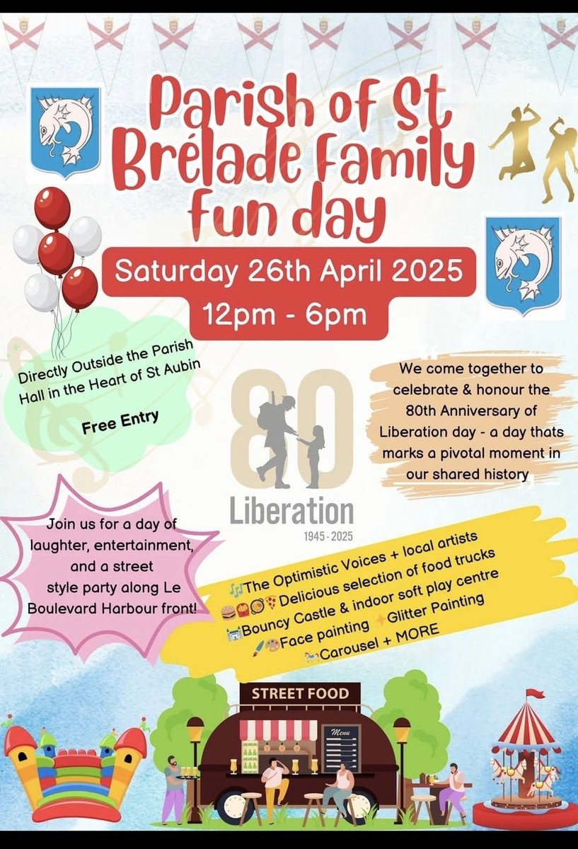Morning all 👋👋. Looking forward to seeing you all on Saturday.  I will be next to the Honorary Police stall by the Parish hall. 🫡🇯🇪☀️