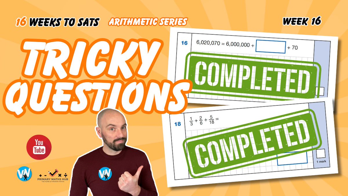 🥷🔥 16 Weeks of SATs - Week 16 Bonus 🔥🥷 Tricky Questions!

Free to watch on YouTube: youtu.be/yGfVKrCGODQ

Explores 4-5 question types that are very common, fairly tricky because of how they are presented in the paper. Well worth a watch in the final push to SATS.

#sats