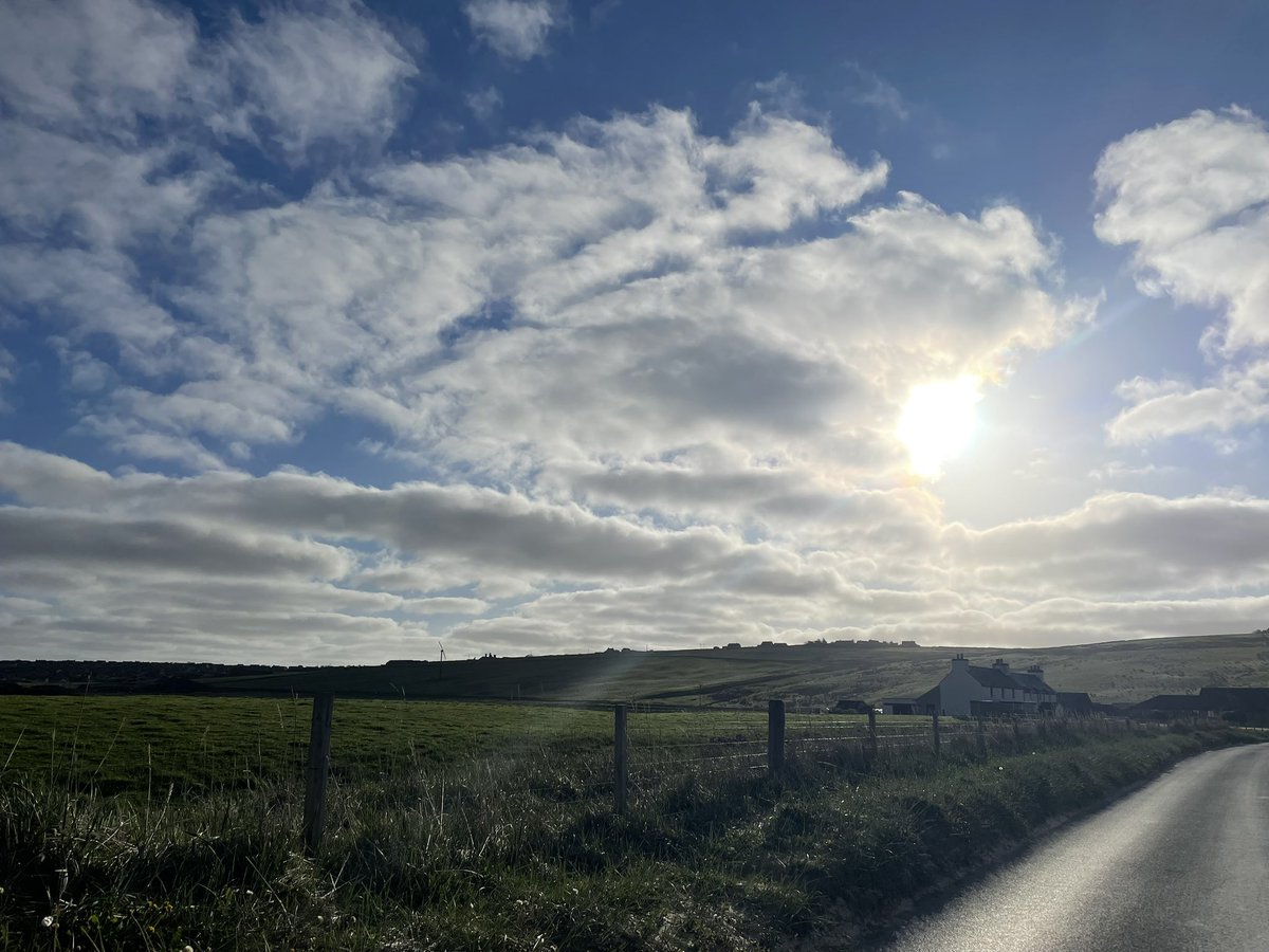 OSufferer's tweet image. Good morning 🌅 from Orkney. I went a walk to the beach this morning 💜

#orkney #scapa