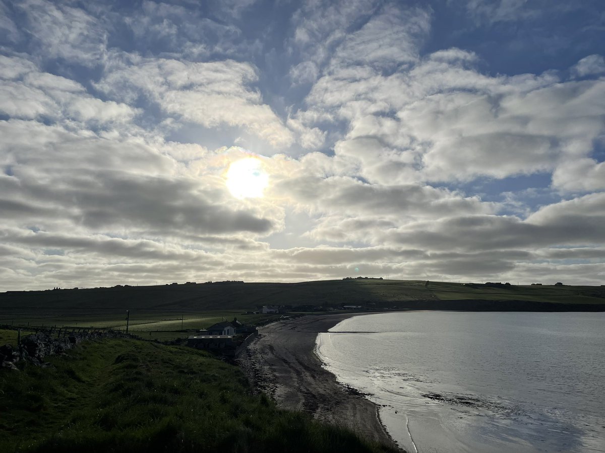 OSufferer's tweet image. Good morning 🌅 from Orkney. I went a walk to the beach this morning 💜

#orkney #scapa