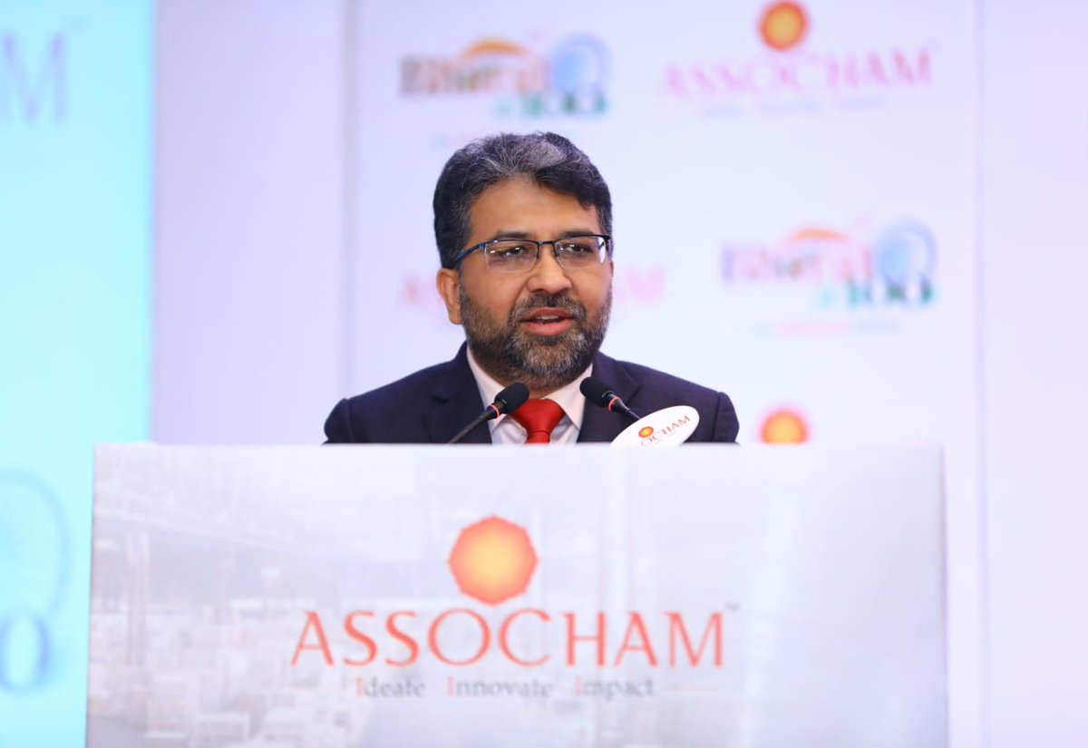 ASSOCHAM4India's tweet image. Delivering the thematic address at the 2nd National Conference on Logistics and Warehousing for Viksit Bharat, Mr Anand Mimani, Co-Chair, Logistics and Warehousing Council, ASSOCHAM, outlined a bold vision for India’s #LogisticsSector. He emphasized the urgent need to strengthen…
