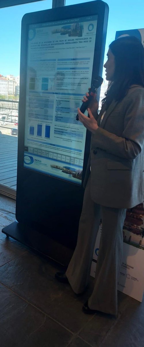 "Evaluación de la aplicación de una pauta de insulina protocolizada en pacientes que desarrollan descompensación hiperglucémica tras inicio de tratamiento con corticosteroides" presentada por nuestra R3 María Bonet