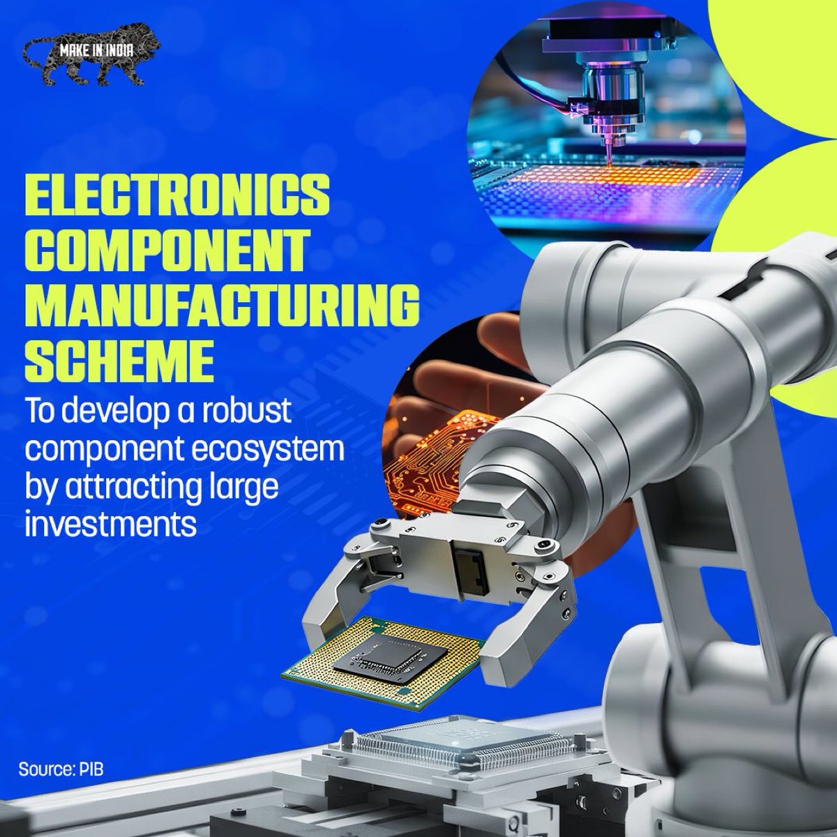 IndiaDetail's tweet photo. Powered by the #ElectronicManufacturing Scheme, #NewIndia is shaping a cutting-edge electronics ecosystem! 🌐 Global investments meet local innovation, driving a robust #MadeInIndia supply chain for a bold, tech-driven future. 🚀
.
.
.
#InnovationIndia #PahalgamTerrorAttack https://t.co/I21kfDqNtH