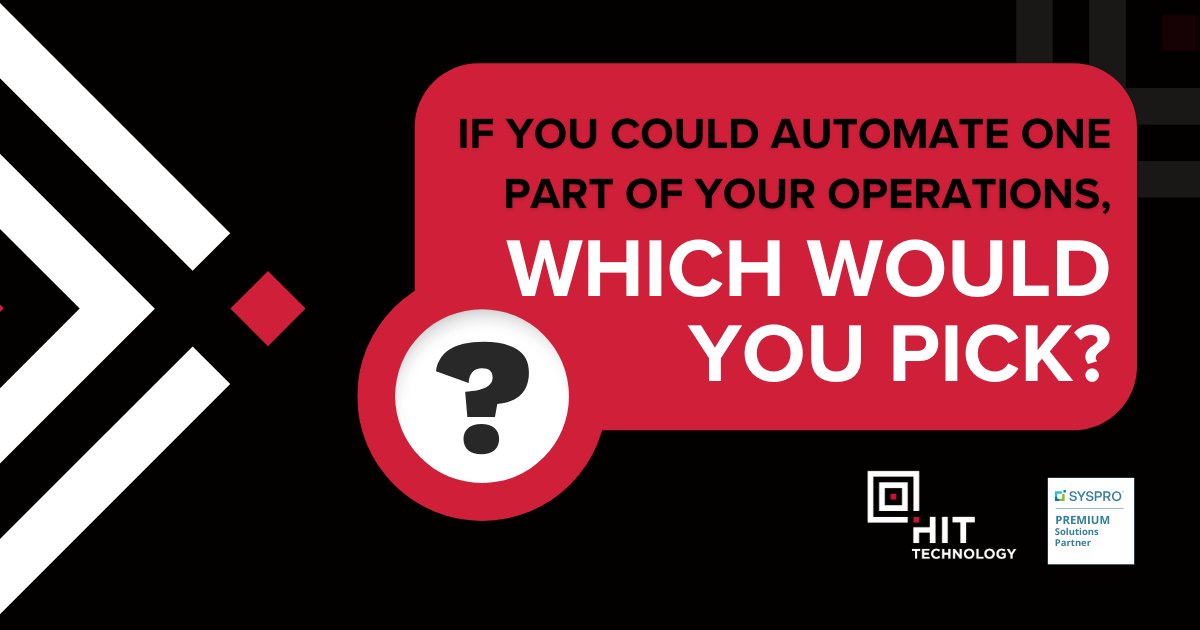 hittechnology's tweet image. What if you could automate one part of your business right now? What would it be?

Here are a few automations we’ve seen make a big impact:
- CRM integration with ERP
- Accounts payable
- Sales orders imports

But, which would you pick?

#Automation #SYSPROERP #ERPConsultants