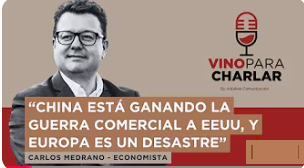 Gracias a los amigos <a href="/alfcaballero/">Alfredo Caballero</a> y <a href="/FerminJAlonso/">Fermín Javier Alonso</a>     por el rato tan entretenido hablando de economía con vino de Bodegas JF Arriezu  youtube.com/watch?v=evx-UT… 
#Economía #CarlosMedrano #Aranceles #ChinaEEUU #Europa #DeudaPública #Inflación #PodcastEconomía #VinoParaCharlar