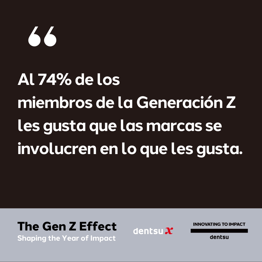 Hoy será Francesca Joniaux , Operations Executive en dentsu X, quien haga su reflexión sobre el último informe de dentsu  𝙏𝙃𝙀 𝙂𝙀𝙉 𝙕 𝙀𝙁𝙁𝙀𝘾𝙏: 𝙎𝙝𝙖𝙥𝙞𝙣𝙜 𝙏𝙝𝙚 𝙔𝙚𝙖𝙧 𝙤𝙛 𝙄𝙢𝙥𝙖𝙘𝙩. 💡