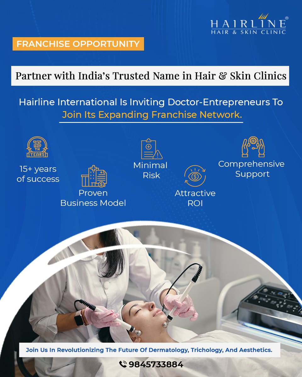 Hairline International is inviting doctor-entrepreneurs to partner with India’s most trusted name in hair and skin care. If you have the space and the passion, this is your opportunity to join a proven business model with 15+ years of clinical success in transforming lives.