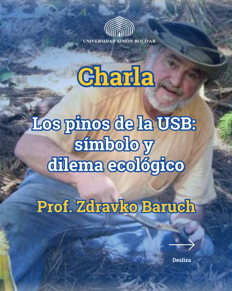 ULabUSB's tweet photo. Charla del Prof. Zdravko Baruch, hoy a las 5:00 pm

Los pinos de la USB, símbolo y dilema ecológico

Zoom 
https://t.co/YeFROpiSHR
Meeting ID: 816 7590 7560

Youtube
https://t.co/IDhBSO9P1G https://t.co/8sjzmshIXV