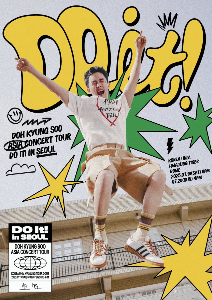 2025 #DOHKYUNGSOO ASIA CONCERT TOUR 
〈DO it! in SEOUL〉

첫 번째 단콘 'DO it!'으로
연락드리겠슴다 (_ _)

💪🏻 kko.kakao.com/DOit
📍7.19 (토) - 20 (일) l 화정체육관
🗓️ 5.7 (수) 8PM 선예매 l 5.9 (금) 8PM 일반예매