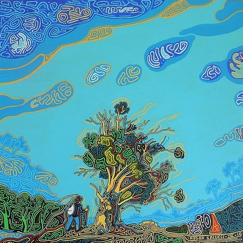 Roger Salucci : Le marcheur et le vieil arbre