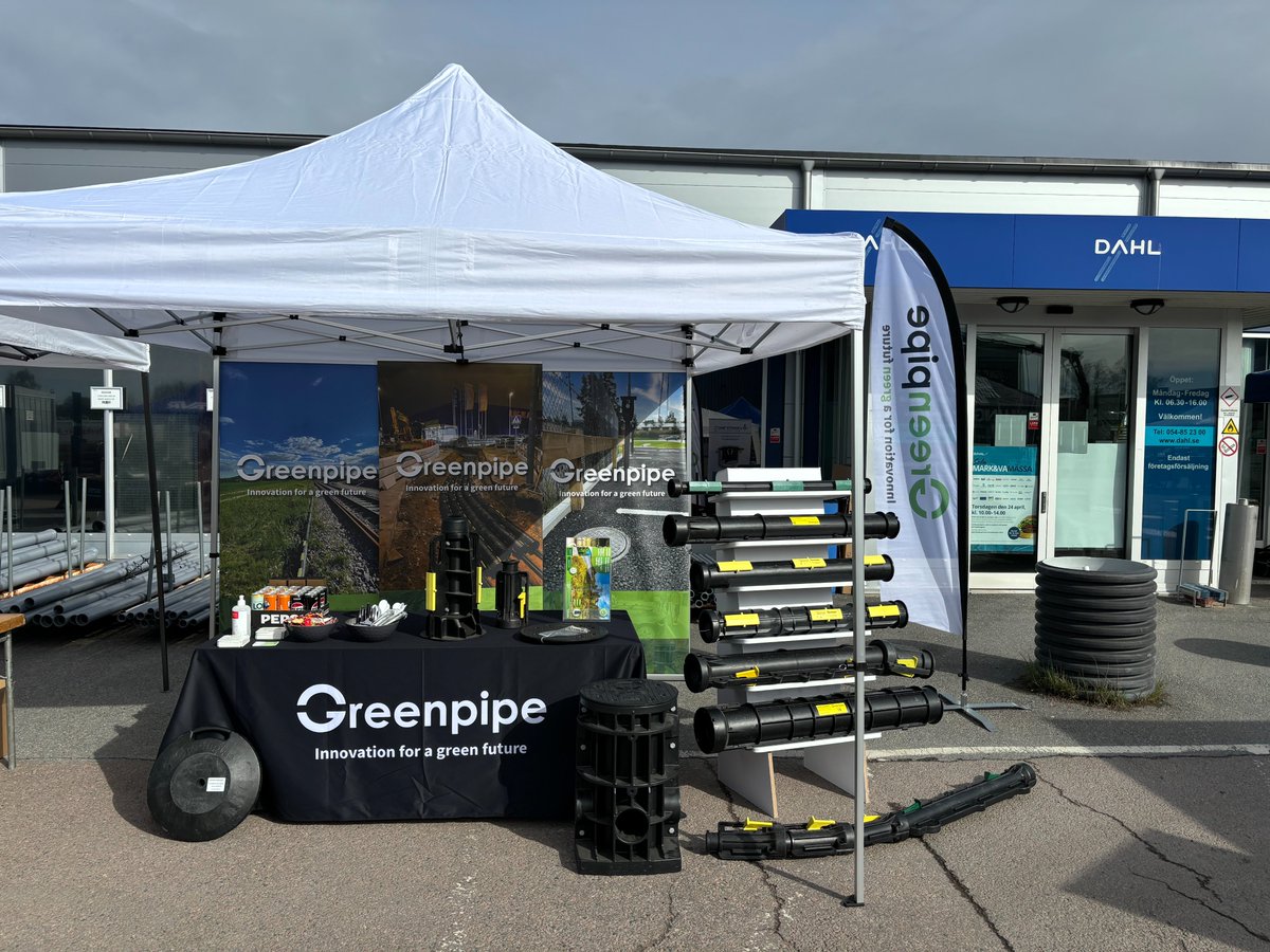 Greenpipegroup's tweet image. 🎪 Greenpipe är på plats i Karlstad!

Idag hittar ni oss på Sola Mark &amp;amp; VA 2025 hos Dahl, Sågverksgatan 24, mellan kl. 10–15.

🍔 Och ja – alla besökare bjuds på hamburgare direkt på plats!

Välkomna förbi vårt tält för frågor och diskussioner. 

#Greenpipe