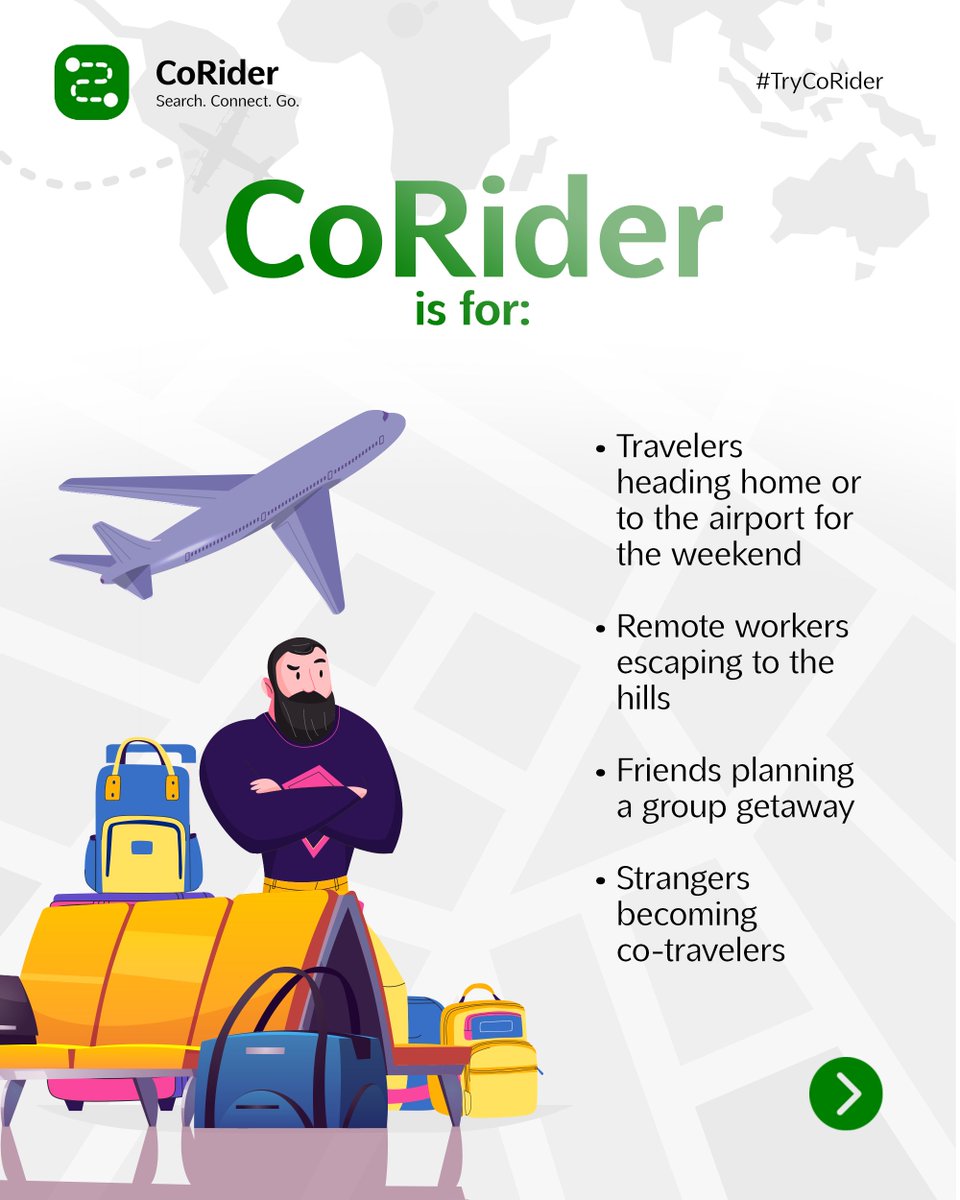 CoRiderApp's tweet image. 🚗CoRider is now on iOS!🎉
CoRider isn’t just another mobility app - it’s a social travel platform
Built for today’s community-first, eco-conscious traveler.🌏💬
📲Download now on the App Store: apps.apple.com/us/app/corider…
#CoRider #NowOniOS #SocialTravel #RideTogether #SmartMobility